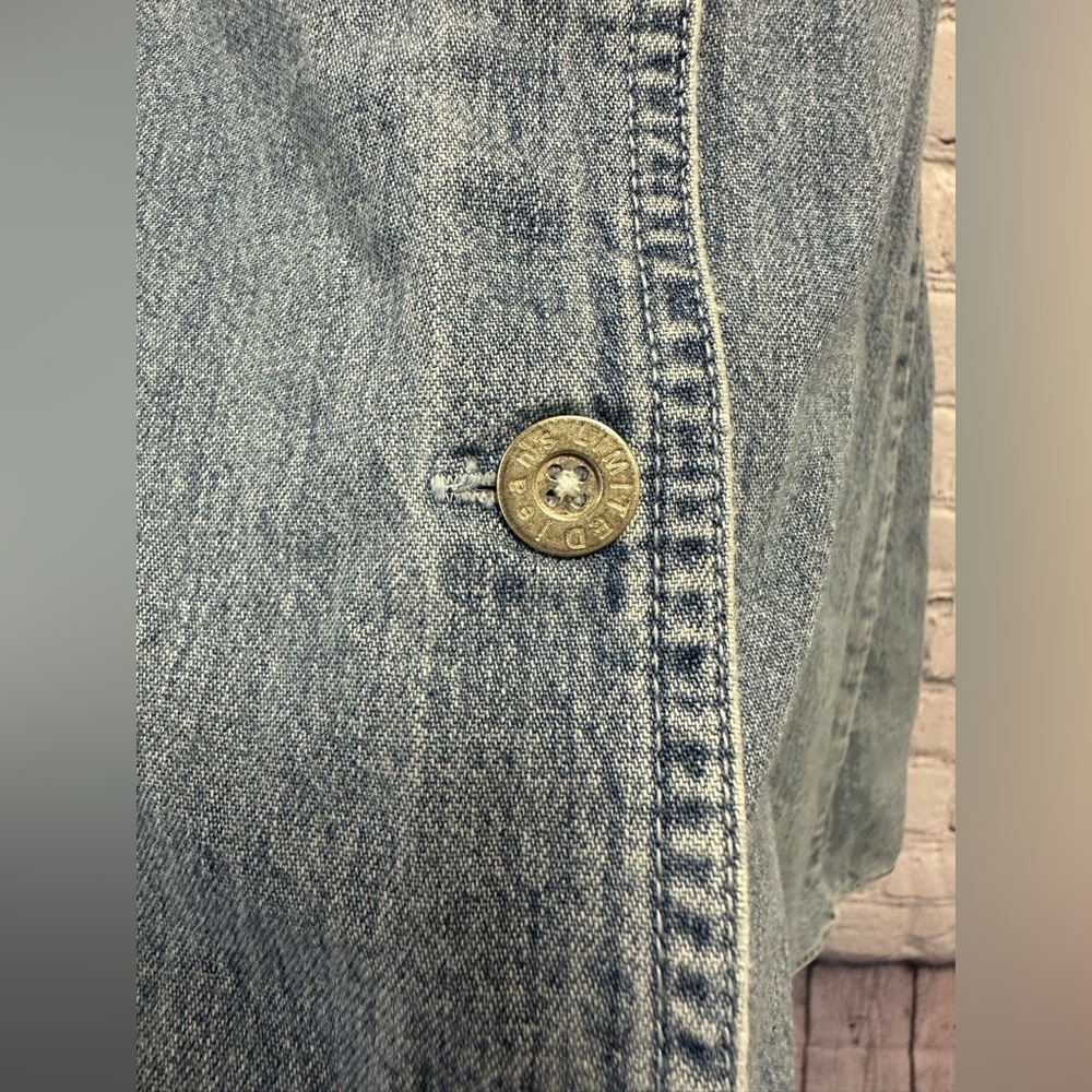 Vintage Y2K Limited Jeans V-Neck Denim Skater Dress Size Small - Picture 4 of 11